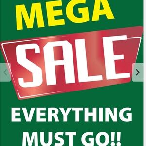Mega Sale - Everything Must Go Store Banner